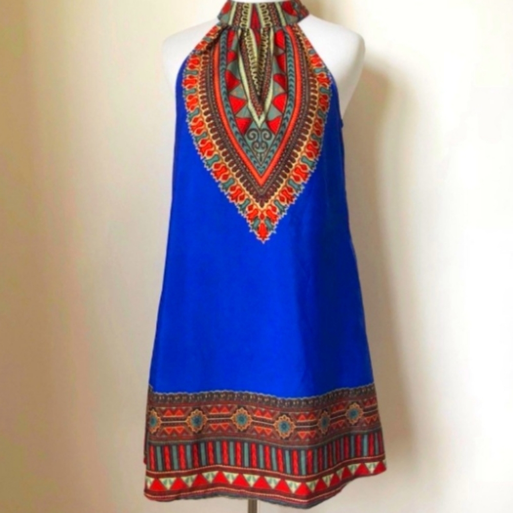Band of Gypsies Dress Bohemian Tribal Choker Size Medium - Picture 4 of 12